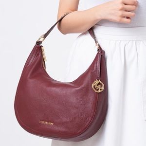 Michael Kors Lydia Leather Shoulder Bag